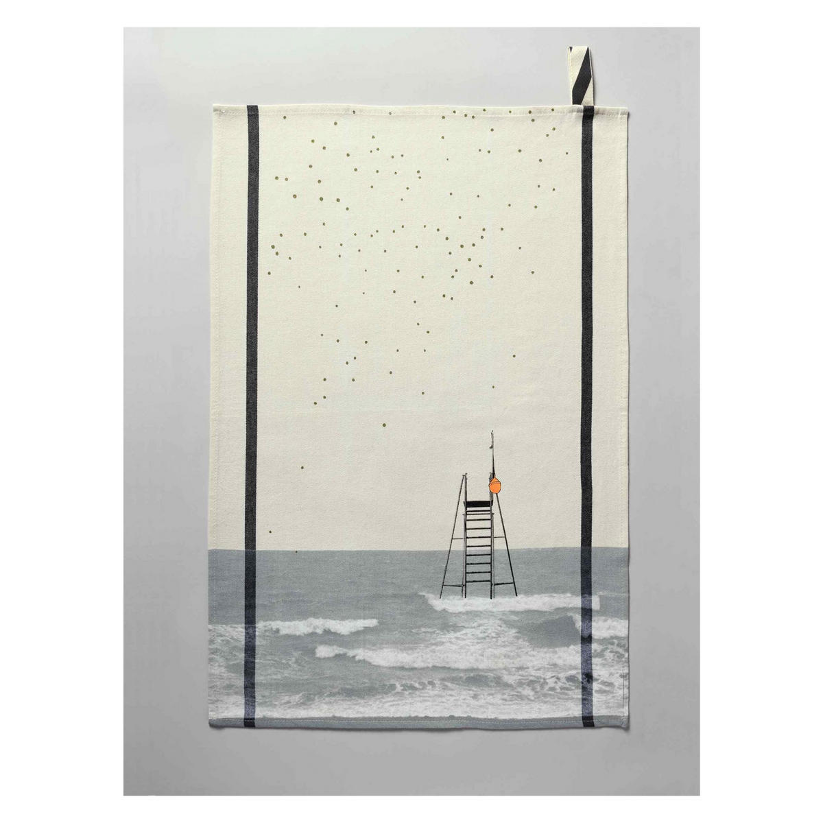 KÜCHENTUCH Plouf ekrü 50 x 70 cm - Weiß, Textil (70/50cm)