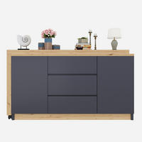 SCHREIBTISCH in Grau und Eichefarben mit drehbarer Tischplatte und Rollen für Arbeitszimmer, B120/T50/H76,5 cm - Eichefarben/Grau, Holzwerkstoff (50/120/76.5cm) - STILVORA