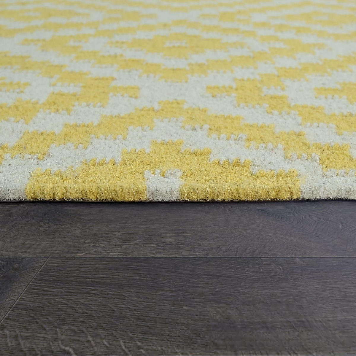 NATURFASER-TEPPICH KENITRA 500 GELB-WEISS 120X170 - Hellgelb, Naturmaterialien (120/170cm) - Paco Home