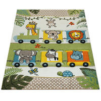 KINDERTEPPICH 120/120 cm Diamond 635 - Grün, Textil (120/120cm) - Paco Home