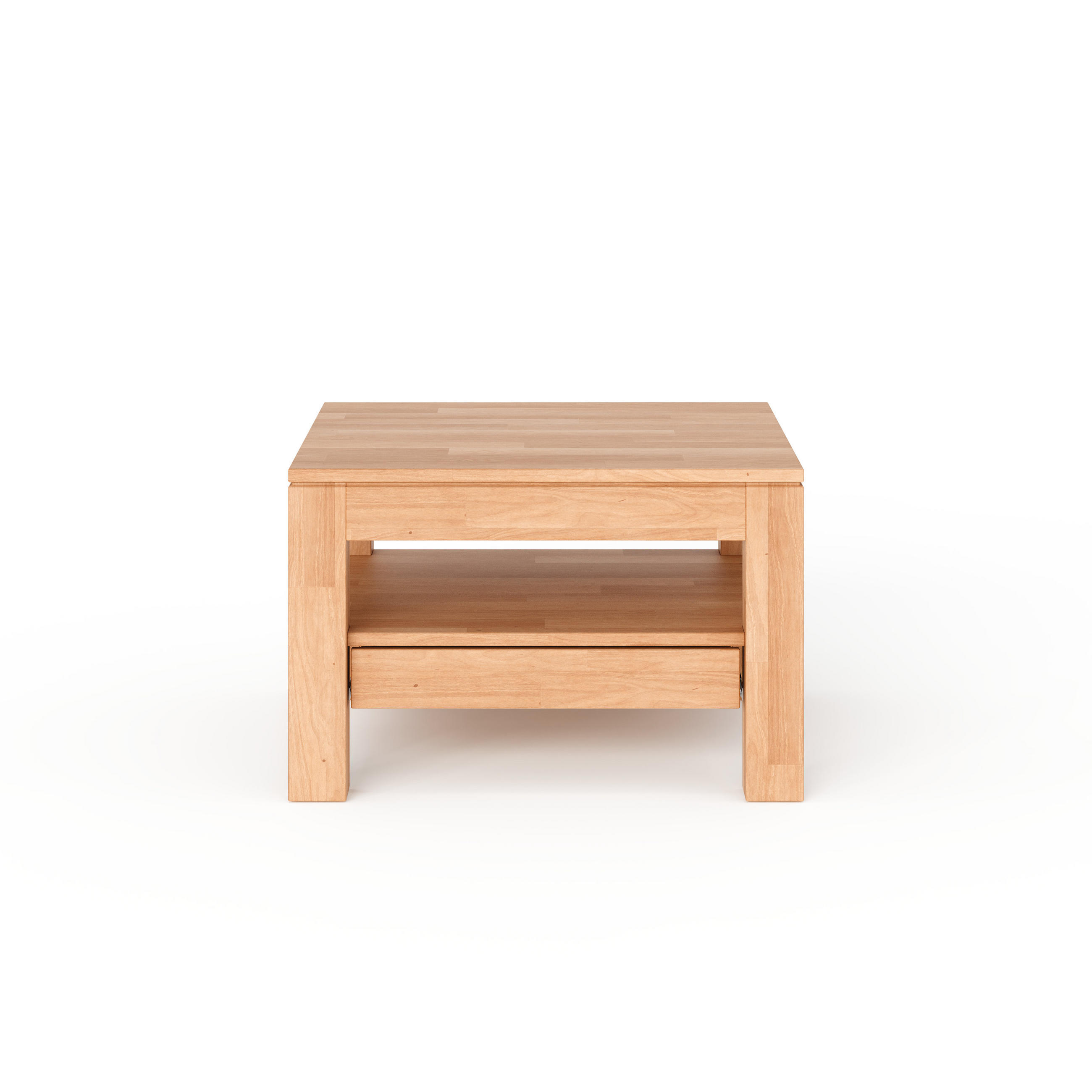 COUCHTISCH Viborg - Buchefarben, Holz (70/70/45cm) - kiki design
