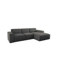 ECKSOFA L-Form Siena Stoff Artico Anthrazit Rechts - Anthrazit, Holz (266/165cm) - Kaiser Möbel