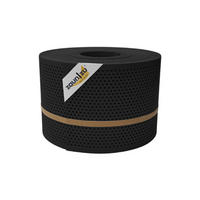 SICHTSCHUTZSTREIFEN Rille Gelocht 20 Prozent PP Streifen Schwarz 50m - Schwarz, Kunststoff (5000/19cm) - ZAUN|ZU