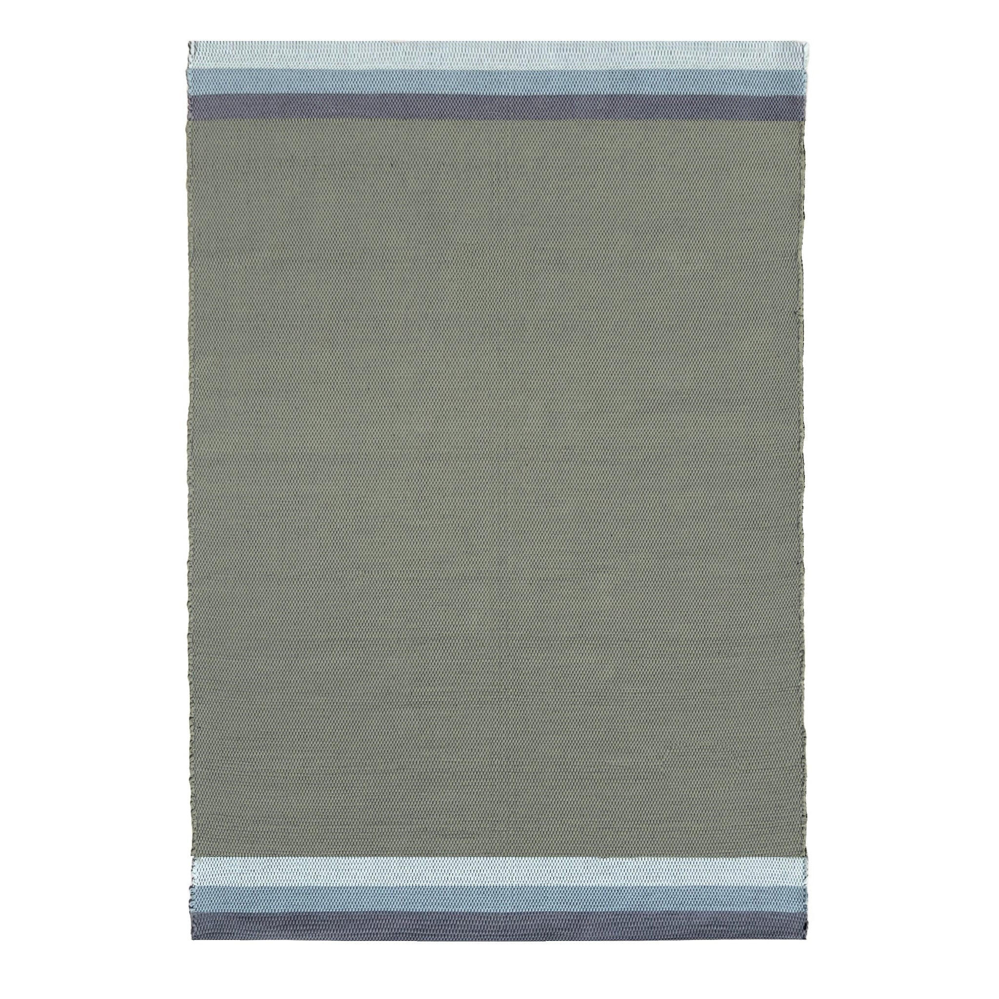 TEPPICH aus recycelter Baumwolle handgewebt grün - Grün, Naturmaterialien (160/230cm) - AFK Living