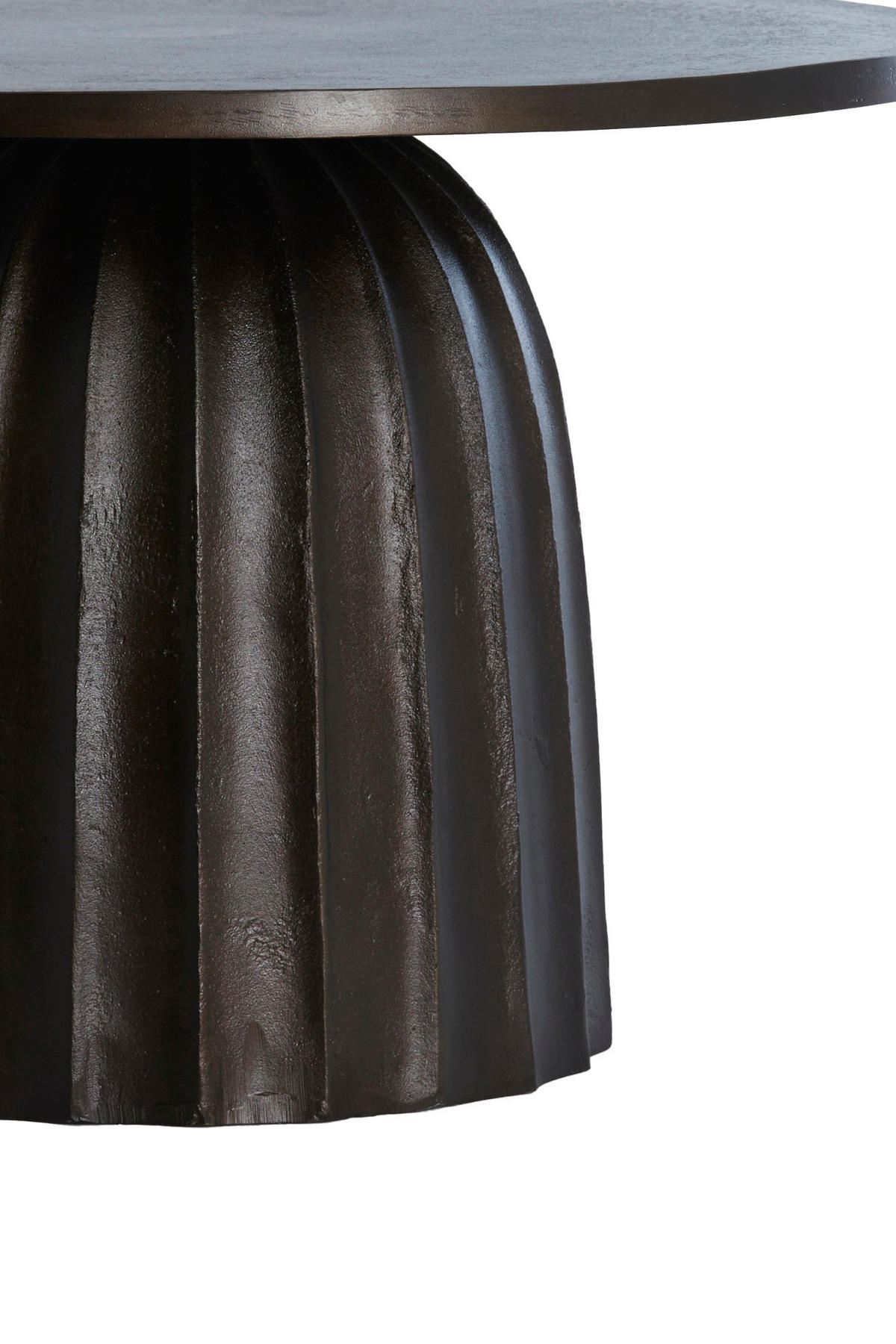 BEISTELLTISCH Veglia Braun Ø60/38 cm - Dunkelbraun, Metall (60/60/38cm) - Light & Living