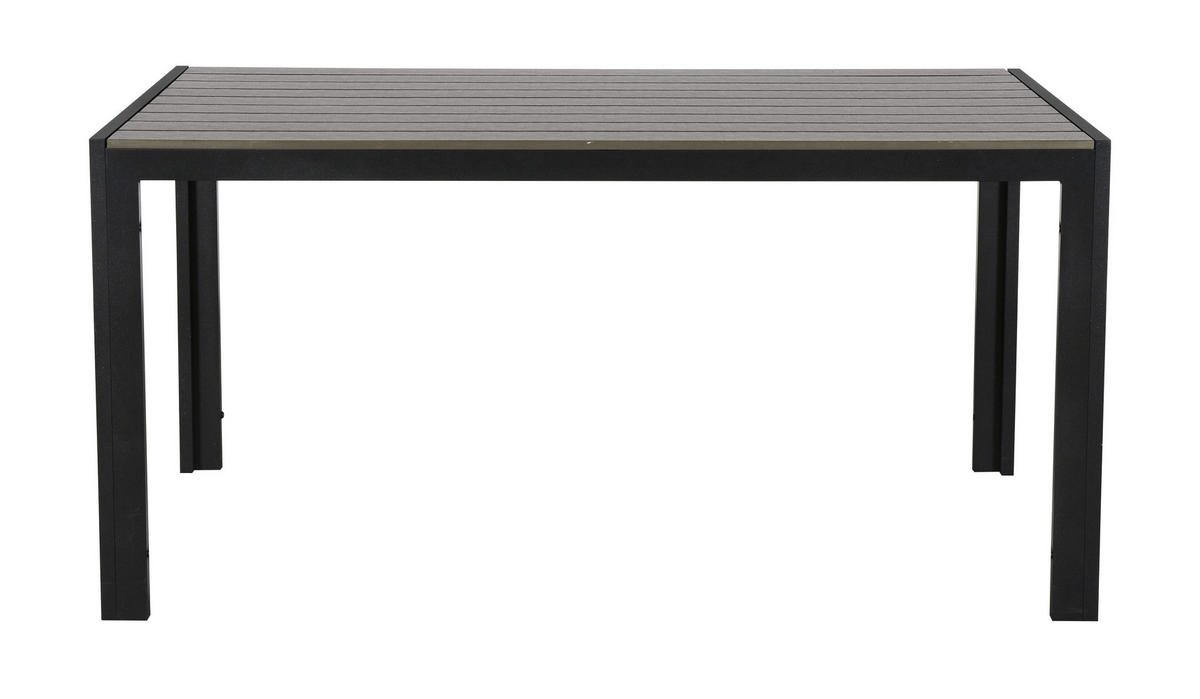 GARTENTISCH Schwarz - Schwarz, Holzwerkstoff (90/150/75cm) - ebuy24