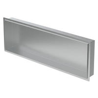 DUSCHNISCHE Silber 90/30 cm - Silberfarben, Metall (34/10/94cm) - LuxeBath