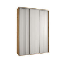 SCHWEBETÜRENSCHRANK 235,2/170/60 3-türig - Silberfarben/Weiß, Holz/Metall (170/235/60cm) - Abiks Möbel