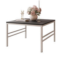 COUCHTISCH FORMA 70/70 cm Quadrat, Gold / Schwarz matt - Goldfarben/Schwarz, Metall (70/70/46cm) - Idohome