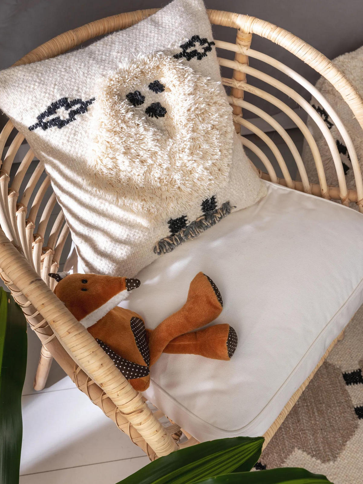 KISSENBEZUG Shawn Ivory 45x45 cm - Creme, Textil (45/45cm) - Lytte