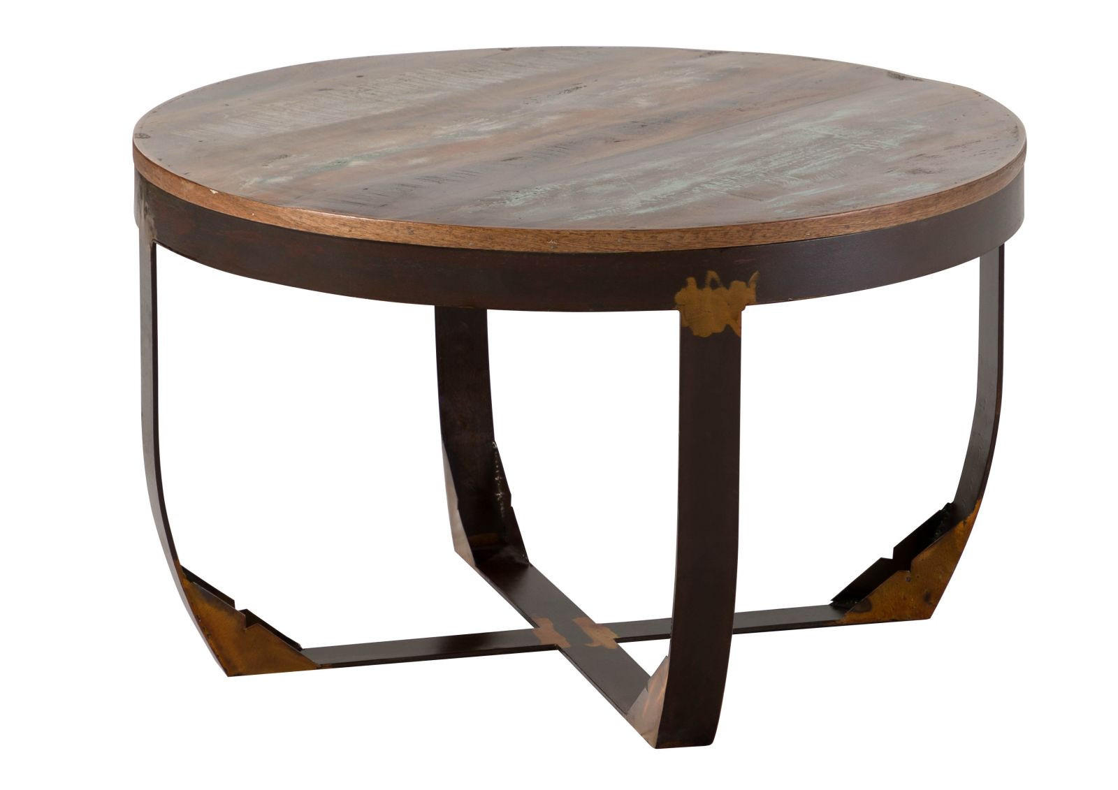 COUCHTISCH Altholz 75x75x45 mehrfarbig lackiert INDUSTRIAL #01 - Multicolor, Holz (75/75/45cm) - Massivmoebel24