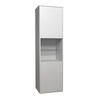 VITRINE Erna 51x45x182 Kreidegrau matt Lack - Hellgrau, Holzwerkstoff (51/182/45cm) - 58aufmkessel