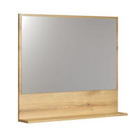 WANDSPIEGEL PureBliss Eiche Dekor - Eichefarben, Holzwerkstoff (80/74/14cm) - Trendteam