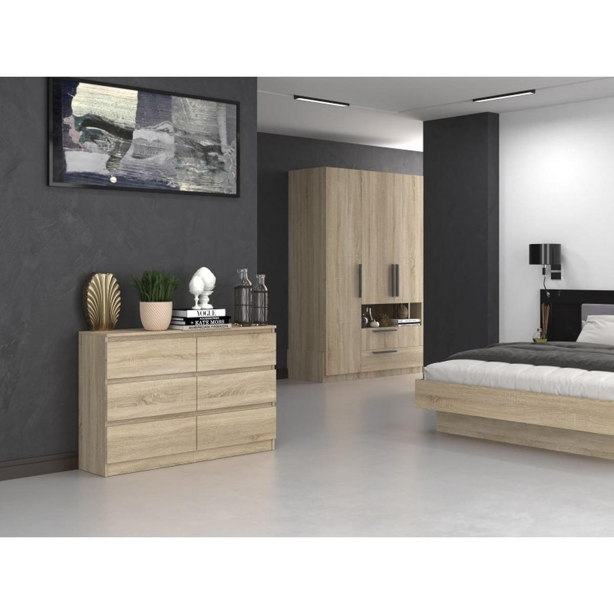 KOMMODE Sonoma Eiche 138/97/40 - Sonoma Eiche, Holzwerkstoff (138/97/40cm) - RAUMHIRSCH FURNITURE