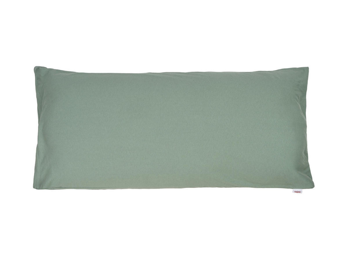 KISSENHÜLLE BasicSoft natural-grün 100% Baumwoll-Jersey 40/80 cm - Salbeigrün, Textil (40/80cm) - beties Heimtextil