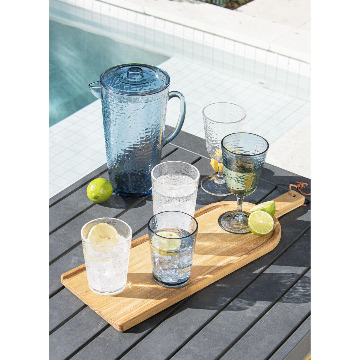 WASSERKRUG Byron - Blau, Kunststoff (2.5L) - Ladelle