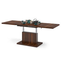 COUCHTISCH rechteckig Nussbaum ausziehbar höhenverstellbar - Nussbaumfarben, Holzwerkstoff (80/120/56cm) - designimpex