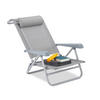 LIEGESTUHL - Grau, Kunststoff/Metall (58/76.5/80cm) - Relaxdays