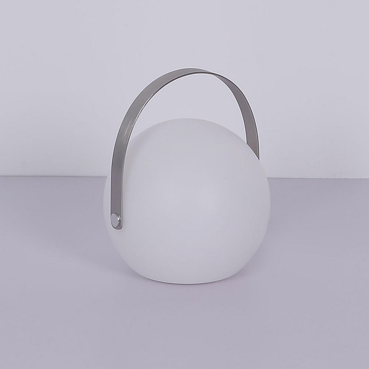 LED AUSSENLEUCHTE Kugel Weiß - Weiß, Metall (18.9/18.9/21cm) - Globo Lighting