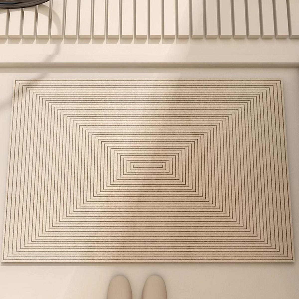 BADEMATTEN Duschmatte Badewannenmatte Nassbereiche 50*80cm - Beige, Kunststoff (50/80cm) - Kaket