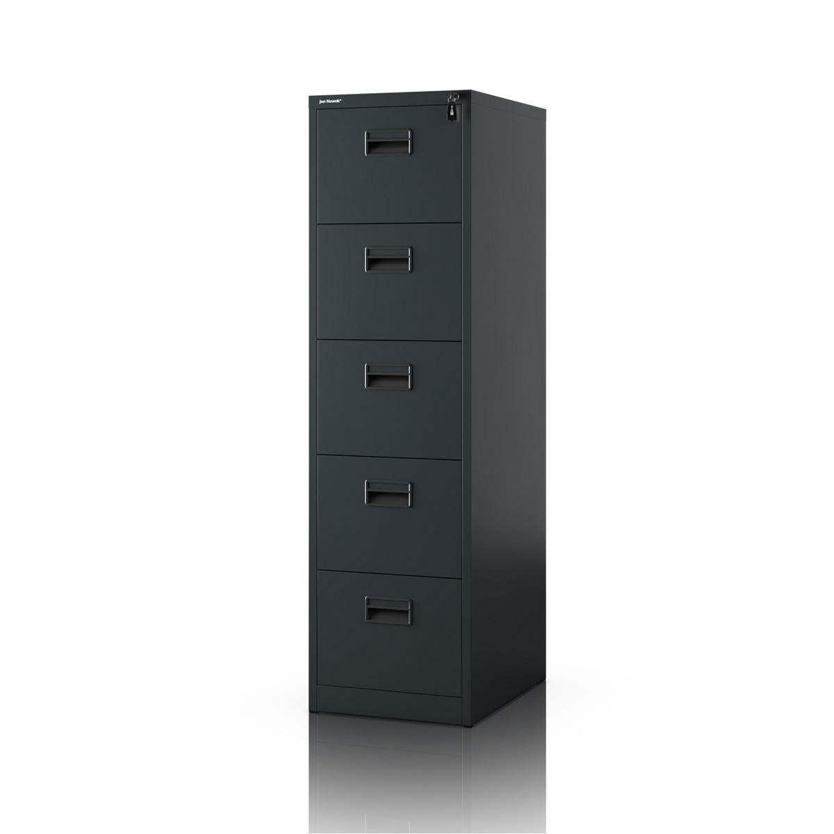 AKTENSCHRANK aus Metall SARA V5 460 x 1625,5 x 600 mm - Anthrazit, Metall (46/163/60cm) - Jan Nowak