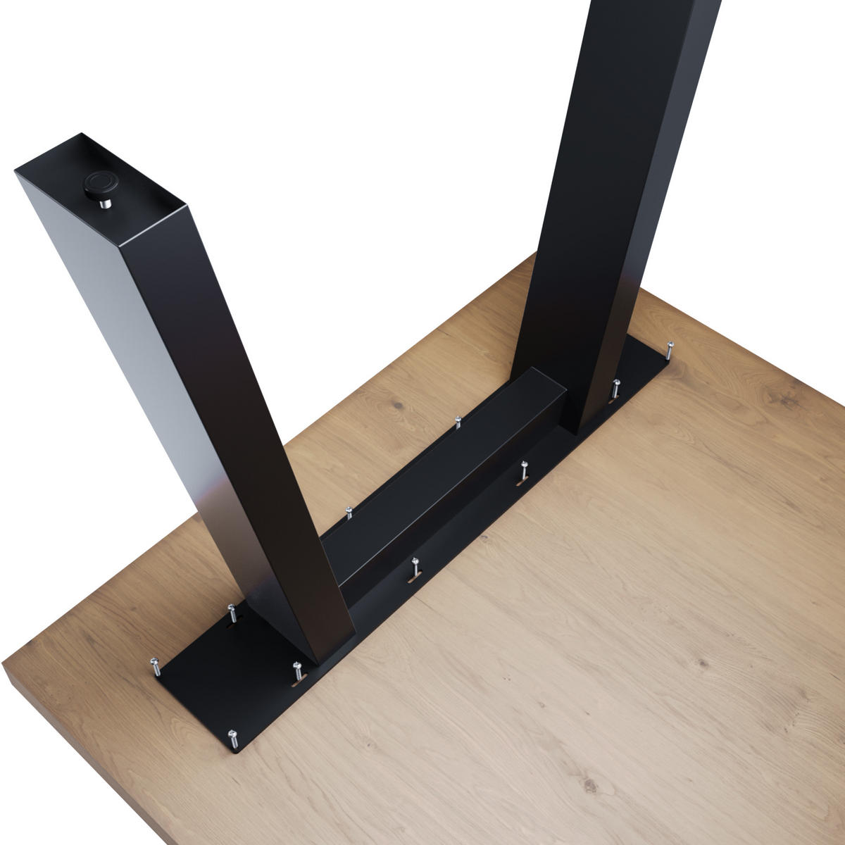 TISCHBEINE Thusia Lite Extreme 2er-Set Schwarz 72cm - Schwarz, Metall (80/72/10cm) - Metalo Pro