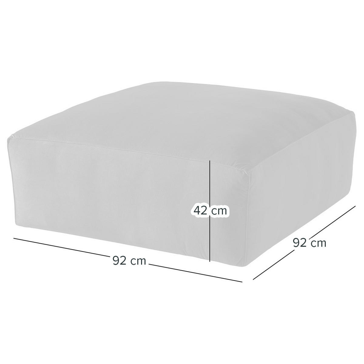 POLSTERHOCKER - Mauve/Schwarz, Kunststoff/Textil (92/42/92cm) - home24