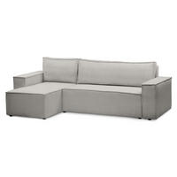 ECKSOFA Agi Weiß 60 cm - Weiß, Textil (244/83/142cm) - Pillovely