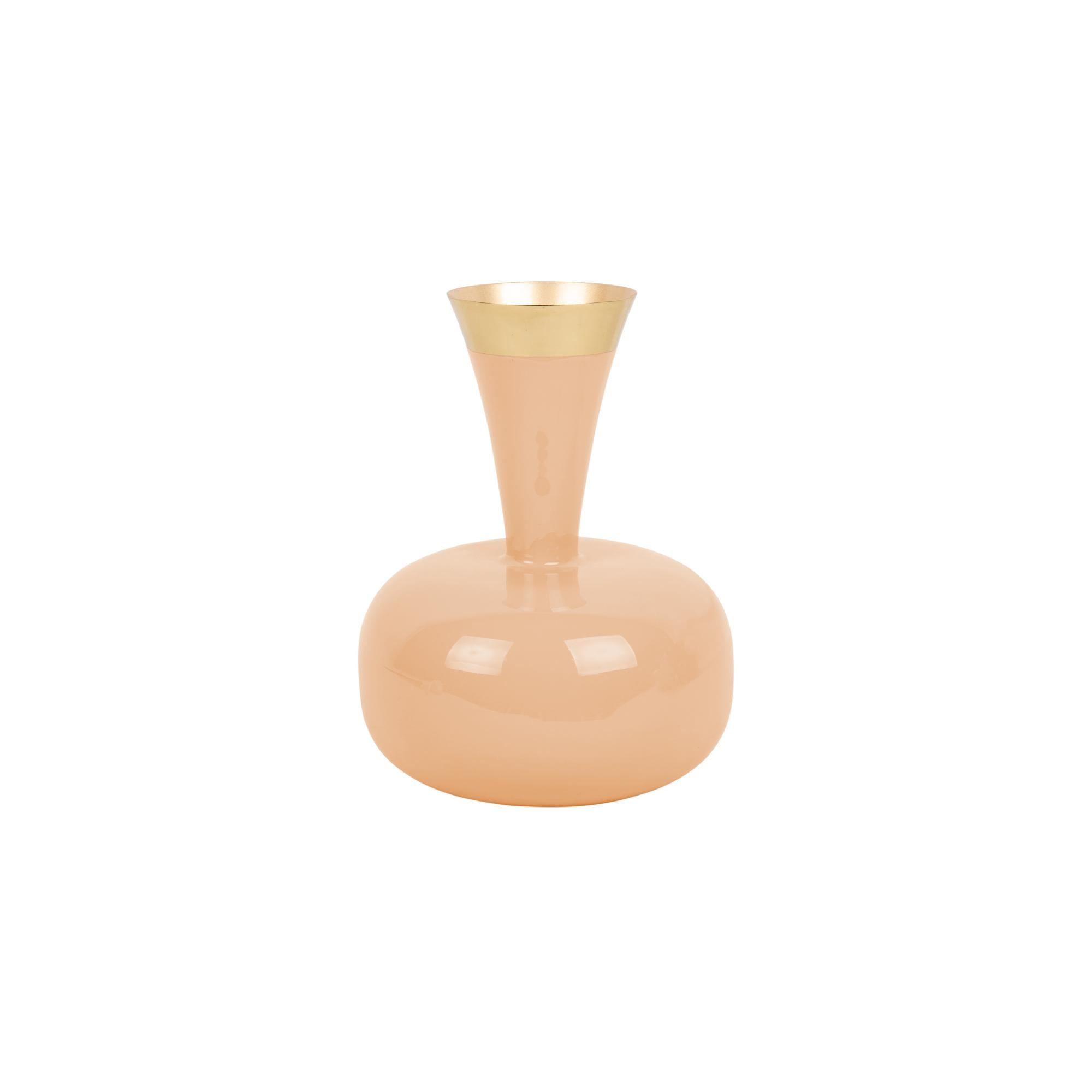 VASE Yara Orange 17/17/24 cm - Orange, Metall (24cm) - Present Time