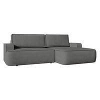ECKSOFA Mono, Seite: Rechts - Schwarz/Grau, Holz/Kunststoff (260/168cm) - MIRJAN24
