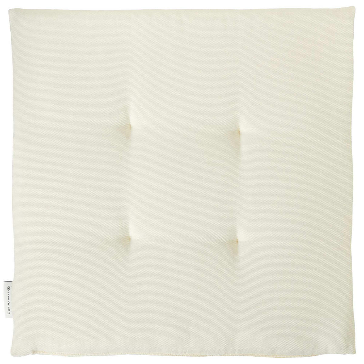 SITZKISSEN DOVE CHAIRPAD - Beige, Textil (40/40/2cm) - Tom Tailor