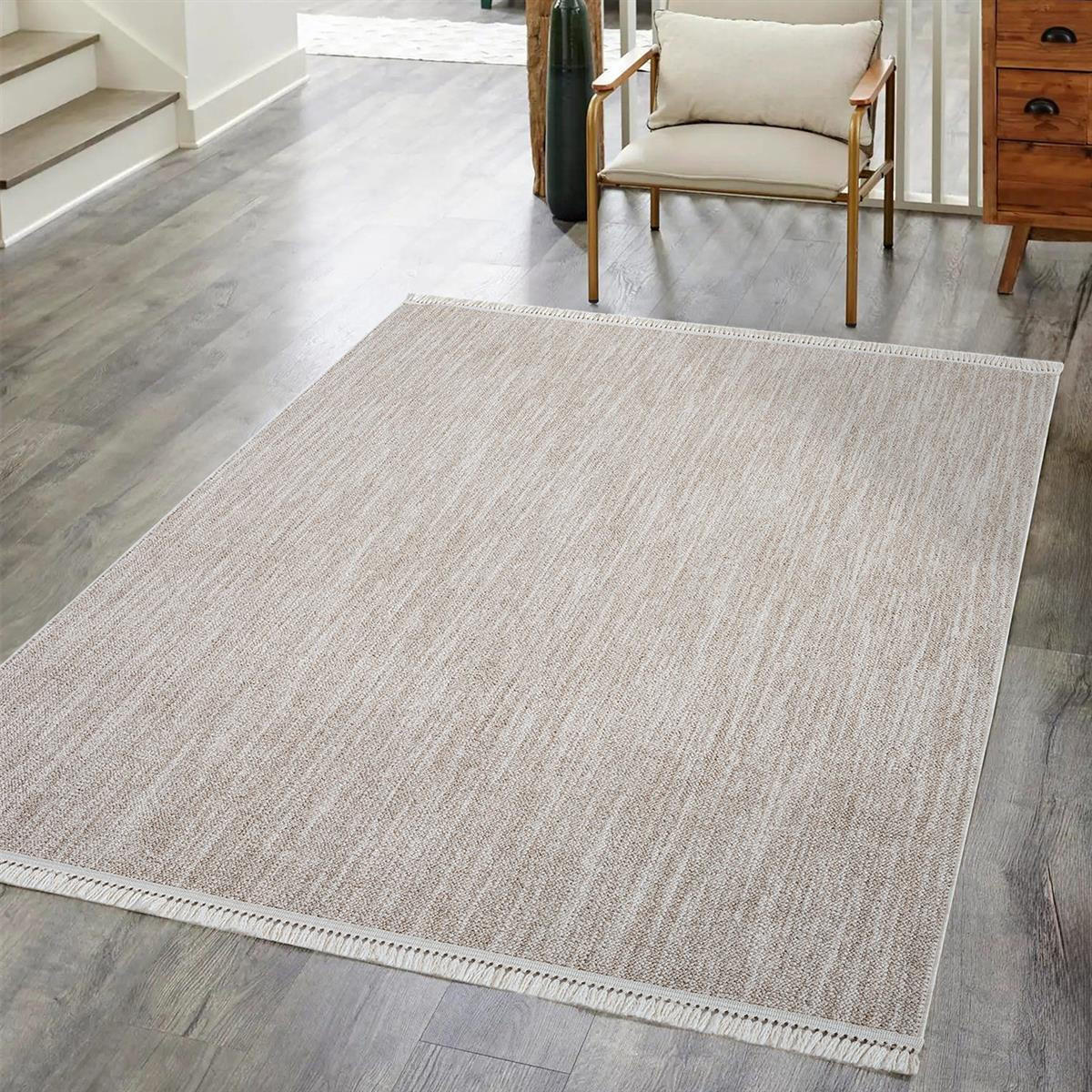 KURZFLOR-TEPPICH Clasico 0052 Beige 120x170 cm - Beige, Textil (120/170cm) - carpet city