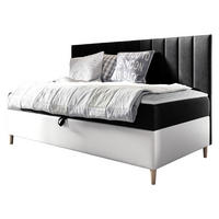 BOXBETT Maja Junior 2 - Schwarz/Weiß, Holz (100/200cm) - MIRJAN24