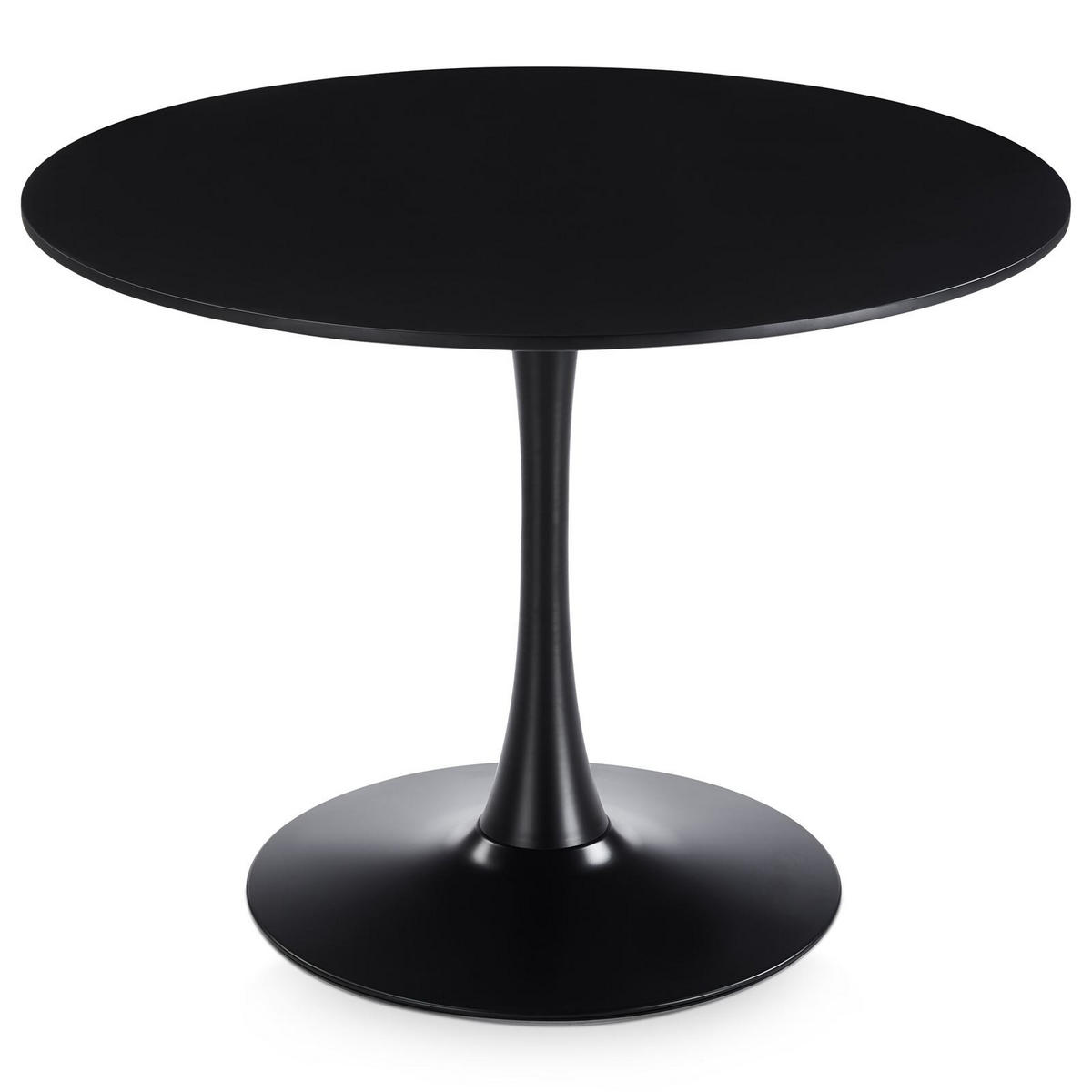 ESSGRUPPE LOIRE/RAVI 5er Set schwarz - Schwarz, Holzwerkstoff/Metall - IDIMEX