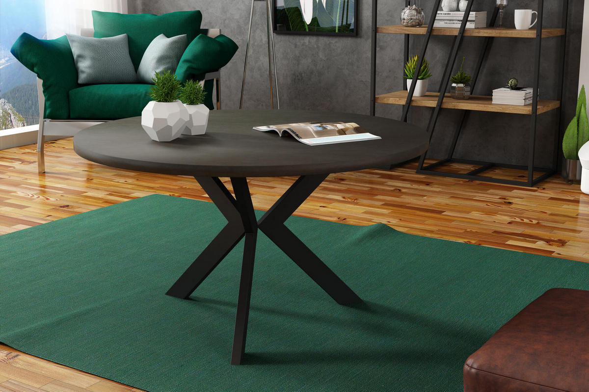 COUCHTISCH MATEO Schwarz 75x75x50 cm - Schwarz, Holzwerkstoff (75/75/50cm) - FURNLUX