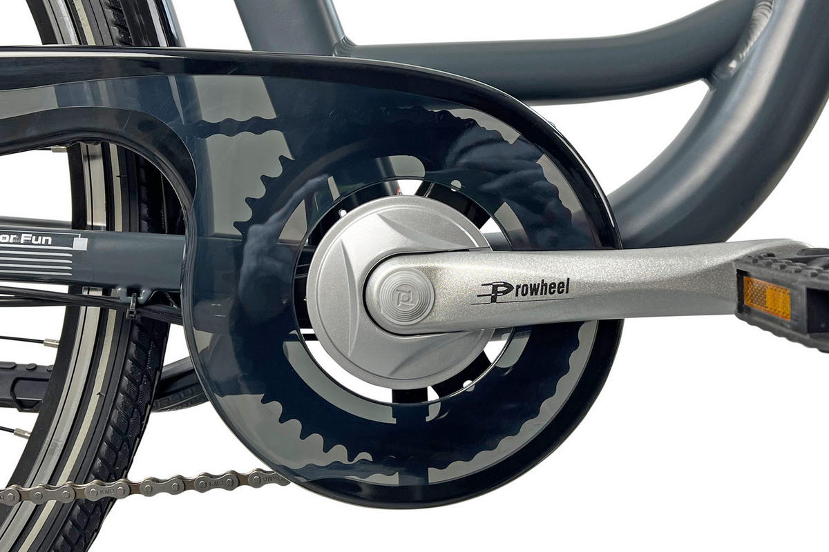 CITY E-BIKE 28" COUNTY, ANTHRAZIT - Anthrazit, Metall (125cm) - LLOBE