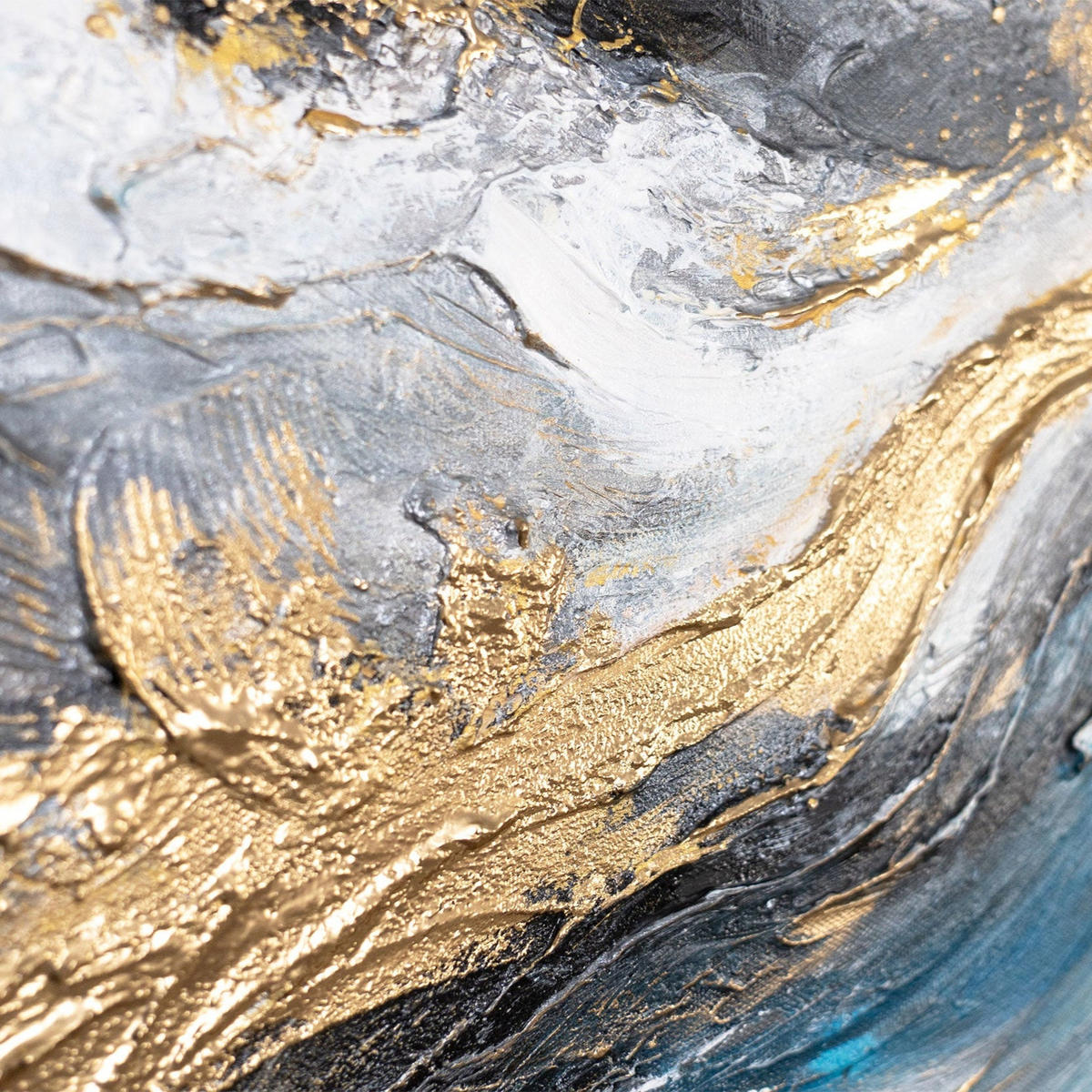 GEMÄLDE Weg der Elemente auf Keilrahmen 115x50 cm - Multicolor, Holz (115/50cm) - YS-art gallery