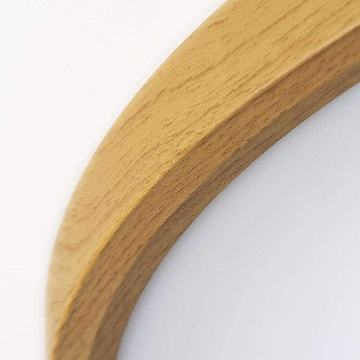 AUFBAULEUCHTE LANA 60 Dekor Buche/Kunststoff 50 W - Buchefarben, Holz (60/60/2.5cm)