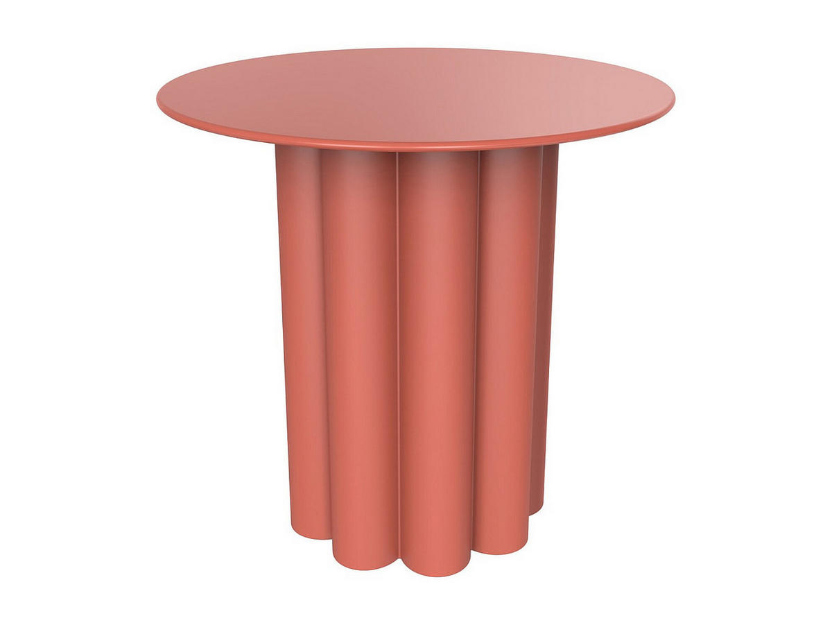 BEISTELLTISCH aus Metall - Terracotta - GAVOPI - Braun, Metall (43/43/40cm) - Vente-Unique