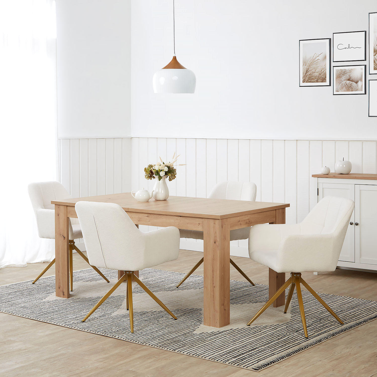 ESSTISCH in Holzwerkstoff 160-200/90/76 cm ausziehbar - Braun, Holz (90/160/76cm) - Homestyle4u