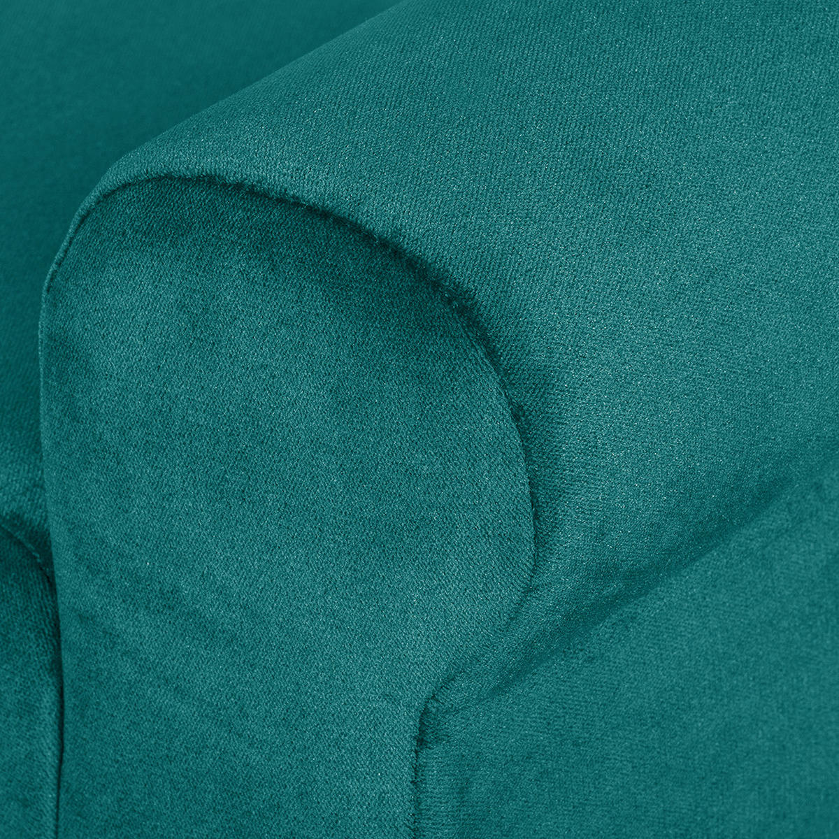 POLSTERBANK - Samt - Türkis, Textil (101/51/33cm) - home24