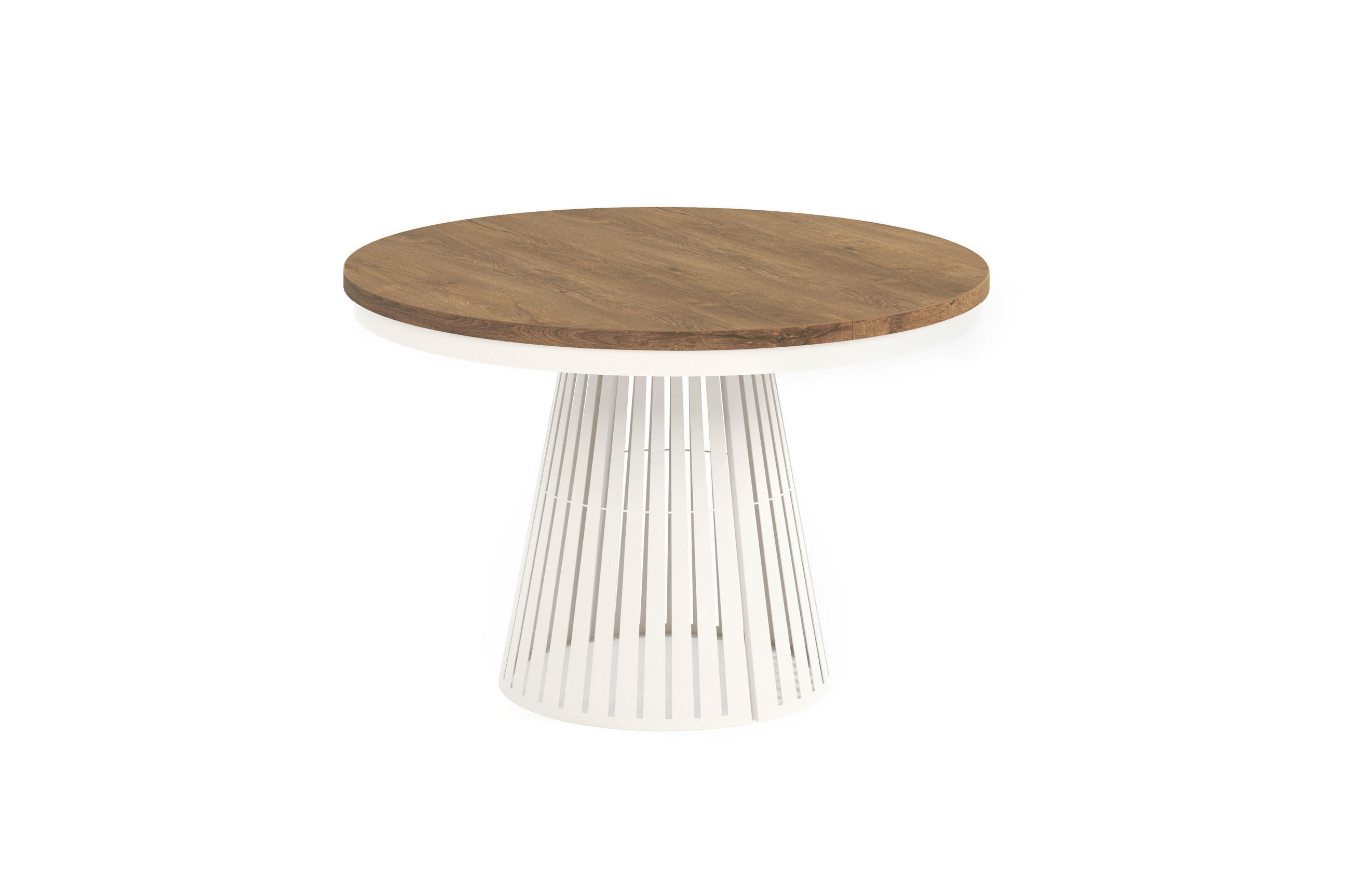 ESSTISCH Cone Bis - Kaschmir/Beige, Holzwerkstoff/Metall (120/120/76cm) - Meblini