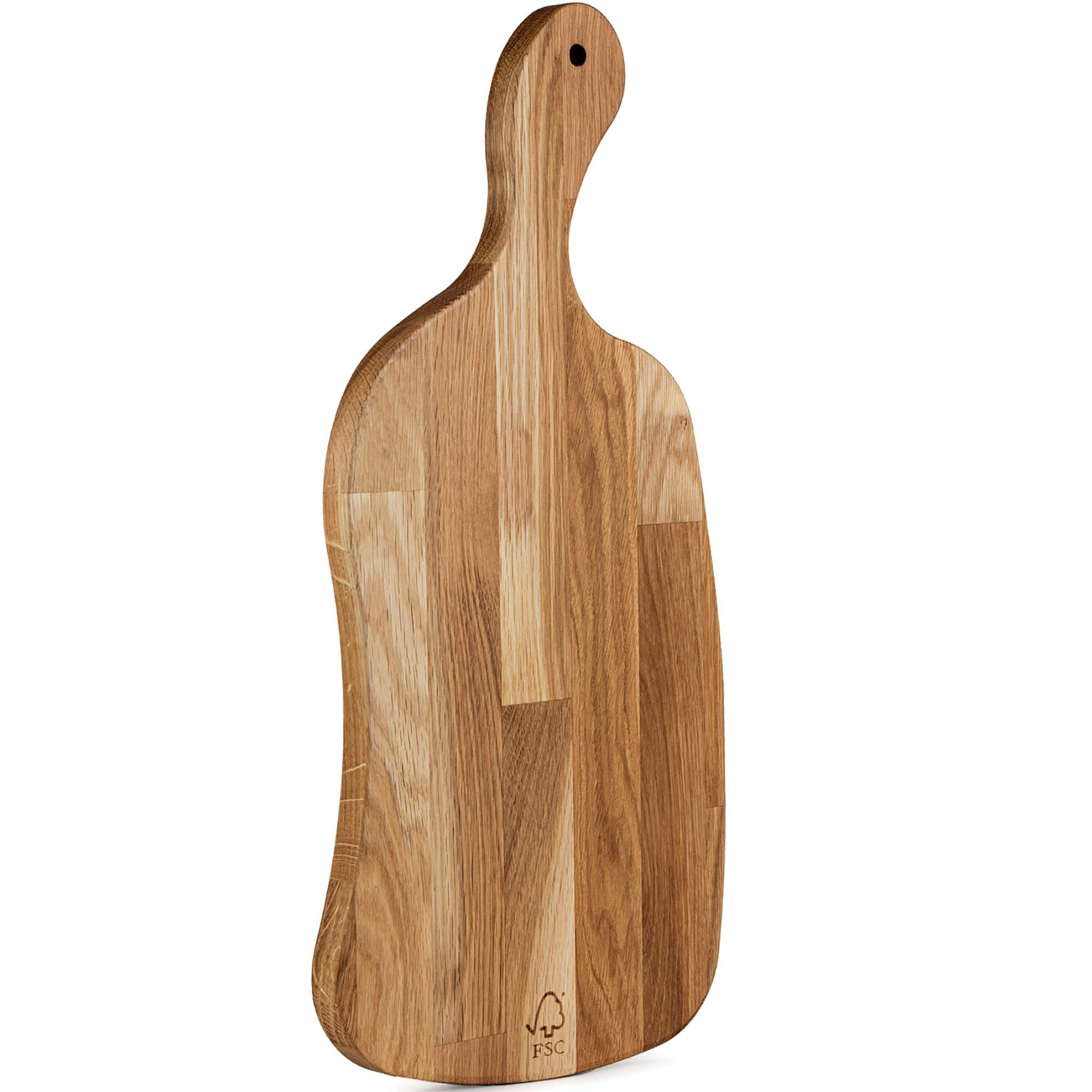 SCHNEIDEBRETT Holz Eiche geölt LIVO - Eichefarben, Holz (23/49cm) - KONSIMO®