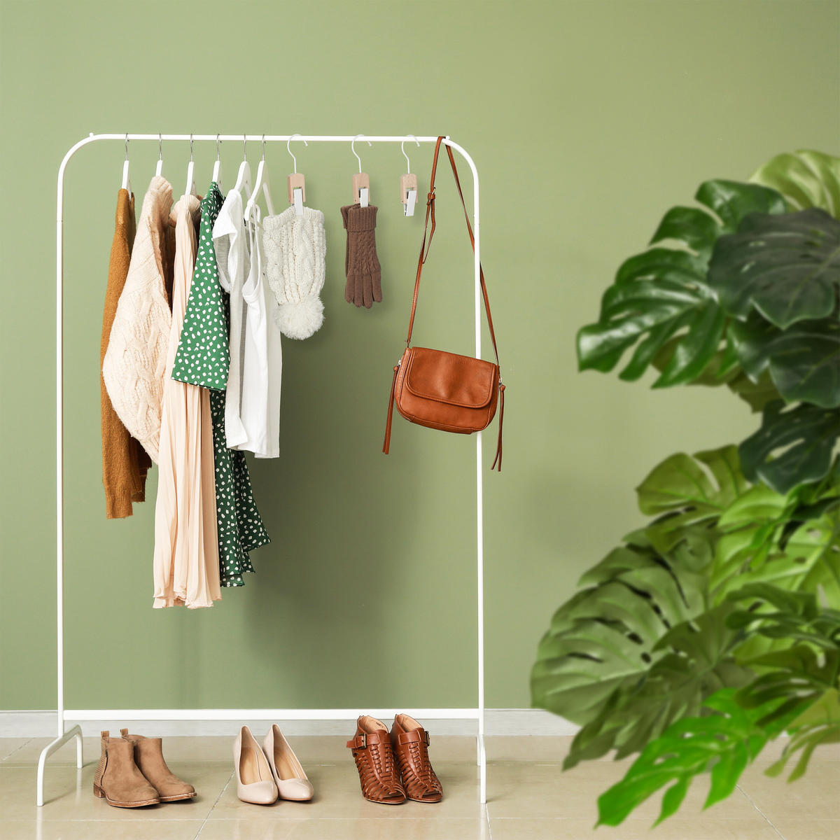 5XHÁČIKY na topánky - biela, kov/drevo (6/19/3cm) - Relaxdays