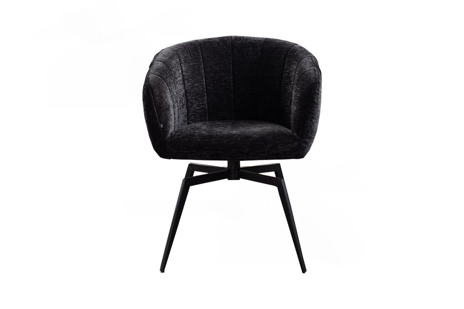 ESSZIMMERSTUHL LIMA Schwarz Webstoff - Schwarz, Kunststoff/Textil (57/80/60cm) - KAWOLA