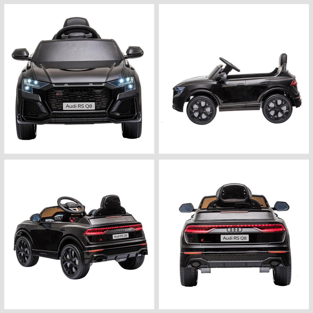 ELEKTRO-KINDERAUTO DE-13046 Bluetooth Schwarz - Schwarz, Kunststoff (101/62/51cm) - ComfortXL