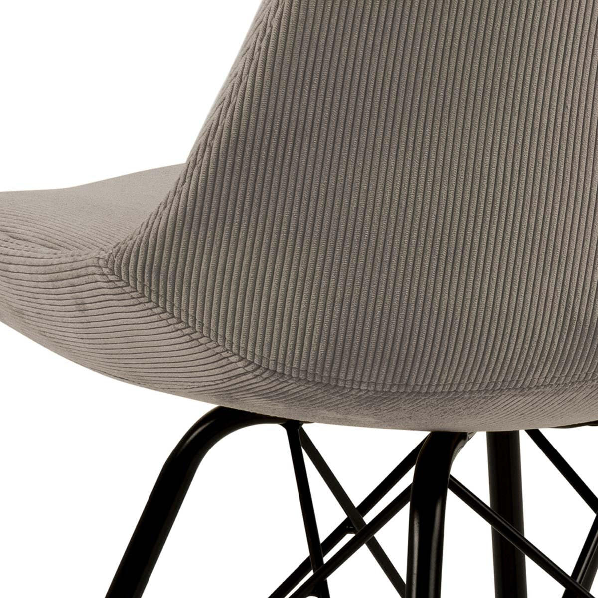 STUHL 2er-Set Samt beige - Beige, Holzwerkstoff (49/86/54cm) - ebuy24