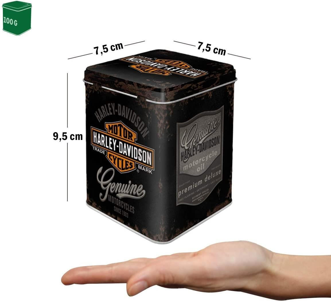 TEEDOSE Harley-Davidson Genuine Logo - Multicolor, Metall (1/9.5cm) - Nostalgic-Art