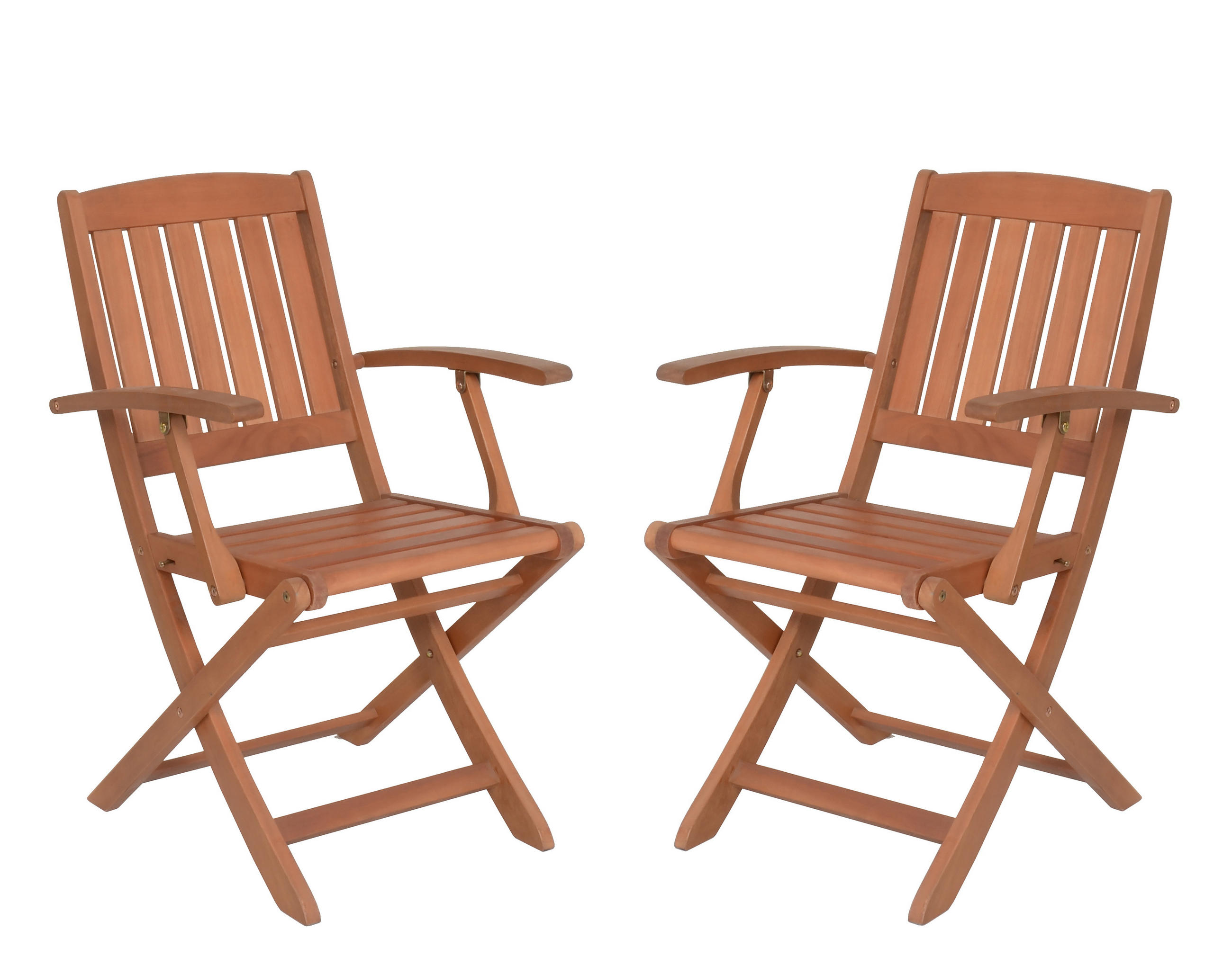 KLAPPSTUHL King 2er Set - Eukalyptusholzfarben, Holz (53/87/57cm) - Sedex