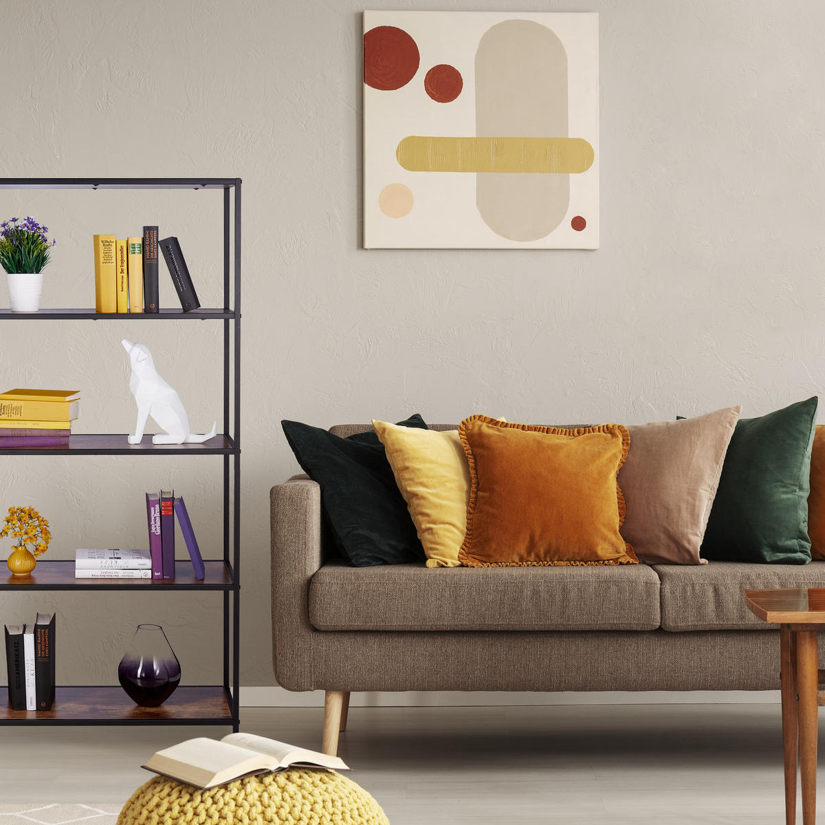 BÜCHERREGAL - Dunkelbraun, Holzwerkstoff/Metall (77/150/33cm) - Relaxdays